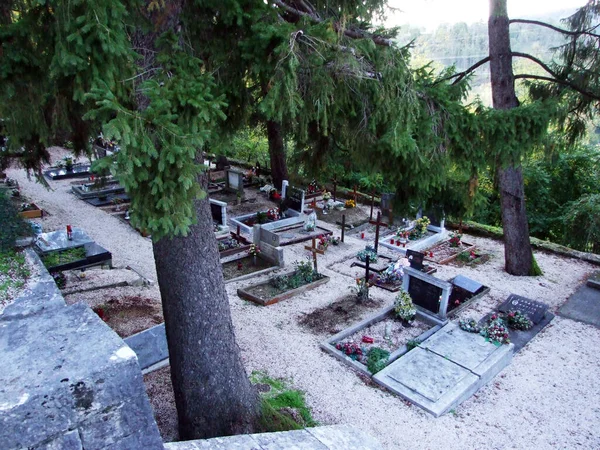 Pazin Town Cemetery Peace Moj Mir Pazin Croacia Pazinsko Gradsko —  Fotos de Stock