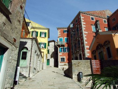 Eski Labin kasabası - Istria, Hırvatistan (Stari grad Labin - Istra, Hrvatska)