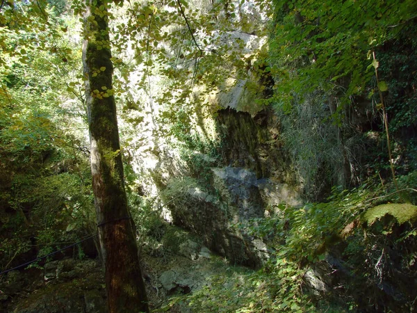 Waterval Butori Tijdens Het Droge Seizoen Zonder Water Sterna Istrië — Stockfoto