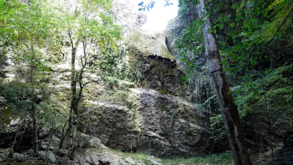 Kurak Mevsimde Butori Şelalesi Susuz Sterna Istria Hırvatistan Tokat Butori — Stok fotoğraf