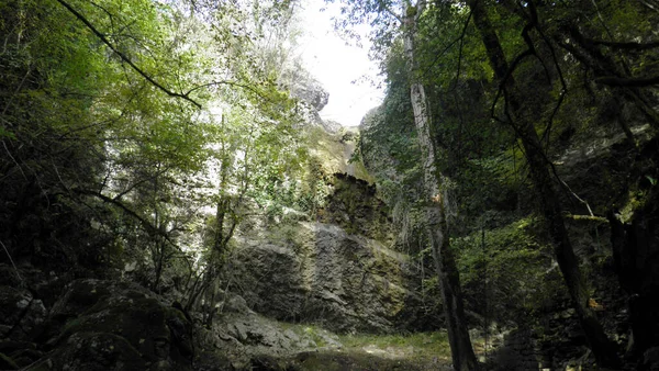 Cascada Butori Durante Estación Seca Sin Agua Sterna Istria Croacia —  Fotos de Stock