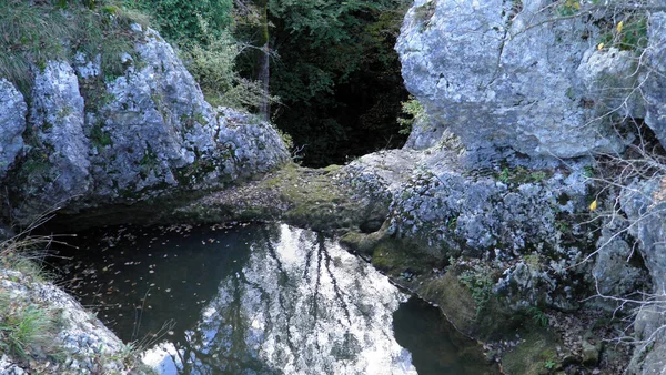 Waterval Butori Tijdens Het Droge Seizoen Zonder Water Sterna Istrië — Stockfoto