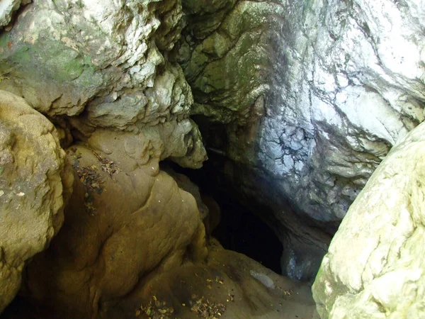 Abismo Butori Durante Estação Seca Sem Água Sterna Istria Croácia — Fotografia de Stock