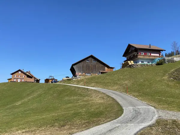 Trails for walking, hiking, sports and recreation in the Alptal alpine valley and along the Alp river, Einsiedeln - Canton of Schwyz, Switzerland (Schweiz)