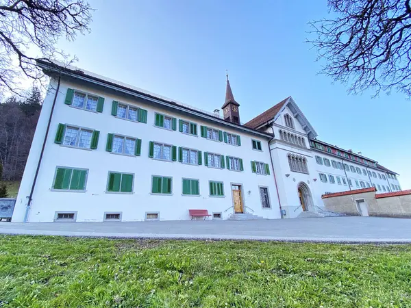 Au Manastırı (Kloster Au oder Benediktinernenkloster der Ewigen Anbetung), Einsiedeln - Schwyz Kantonu, İsviçre (Schweiz)