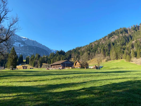 スイス ルツェルン州 カントン ルツェルン スイス ルメリグ川またはルムリグ川沿いの固有高山渓谷 — ストック写真