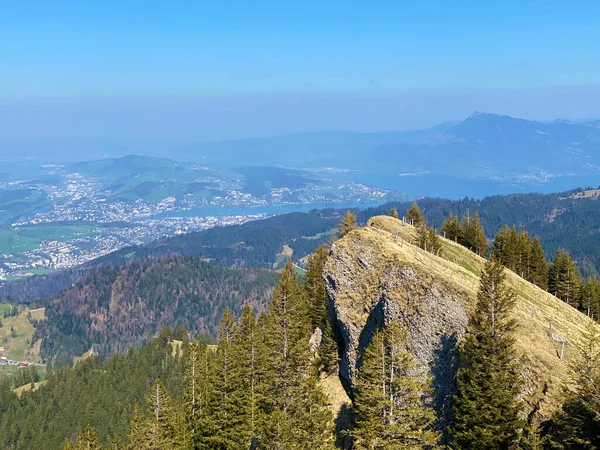 Alpine Mountain Hill Raegeflueeli Oder Ragenflueli Regenflueli Eigental Valley Eigenthal — Stock Photo, Image