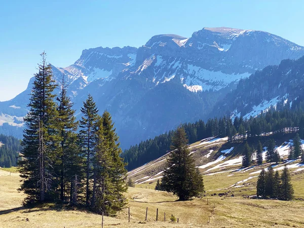 Eigental Alp Vadisi Nin Üzerindeki Pilatus Dağı Sviçre Nin Lucerne — Stok fotoğraf