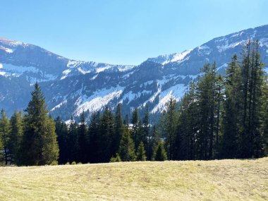 Eigental Vadisi üzerindeki Alp Tepesi 'nin tepesinden, Eigental Kantonu Lucerne, İsviçre (Kanton Luzern, Schweiz)