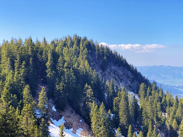 Alpine Mountain Hill Hueenerhubel Oder Huenerhubel Eigental Valley Eigenthal Cantão — Fotografia de Stock