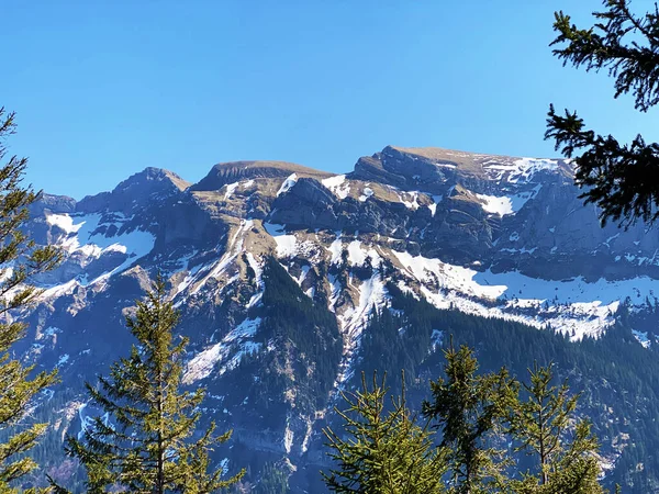 Alpine Picos Tomlishorn Widderfeld Maciço Montanha Pilatus Monte Pilatus Eigenthal — Fotografia de Stock