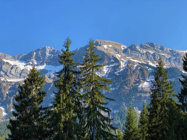 Alpské Vrcholy Tomlishorn Widderfeld Horském Masivu Pilatus Nebo Mount Pilatus — Stock fotografie