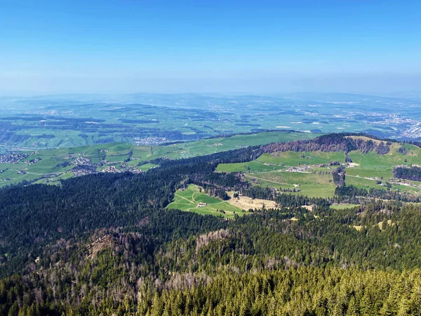 Pohled Vrcholu Vysokohorského Kopce Raegeflueeli Nebo Ragenflueli Údolí Eigental Eigenthal — Stock fotografie