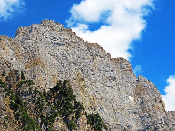 Pic Alpin Brisi Dans Chaîne Montagnes Churfirsten Entre Région Obertoggenburg — Photo