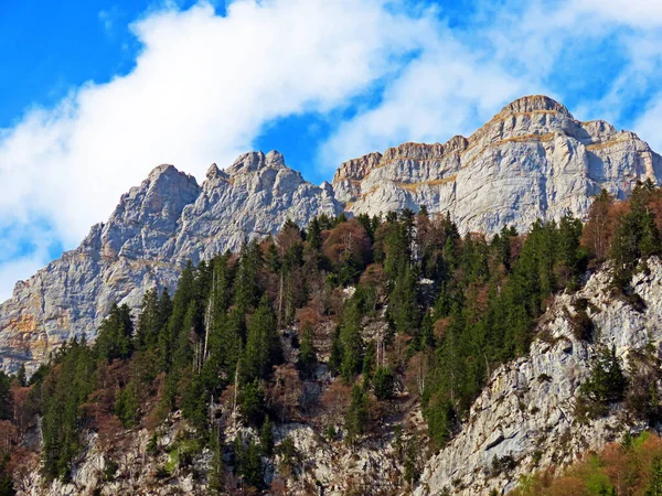 Cima Alpina Schibenstoll Nella Catena Montuosa Churfirsten Tra Regione Obertoggenburg — Foto Stock