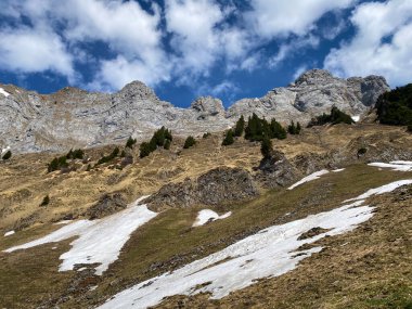 Obertoggenburg bölgesi ile Walensee Gölü - İsviçre 'nin St. Gallen Kantonu (Schweiz)