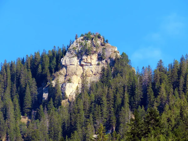 Alpský Vrchol Rottosse Švýcarském Pohoří Pilatus Pohoří Emmental Alps Alpnach — Stock fotografie