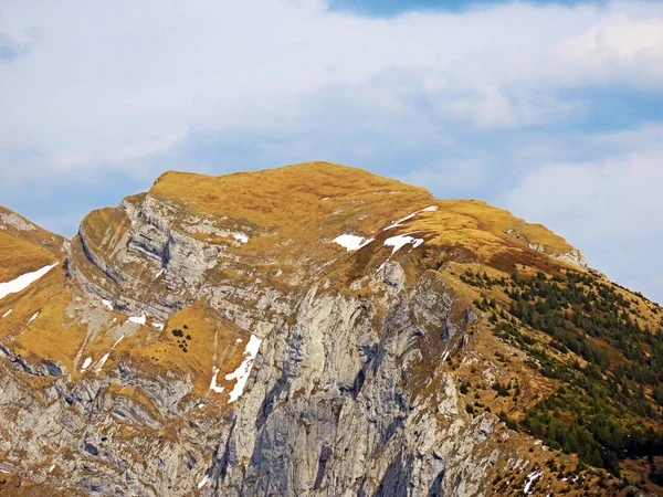 Alpin Topp Tomlishorn Den Schweiziska Bergskedjan Pilatus Och Emmental Alperna — Stockfoto