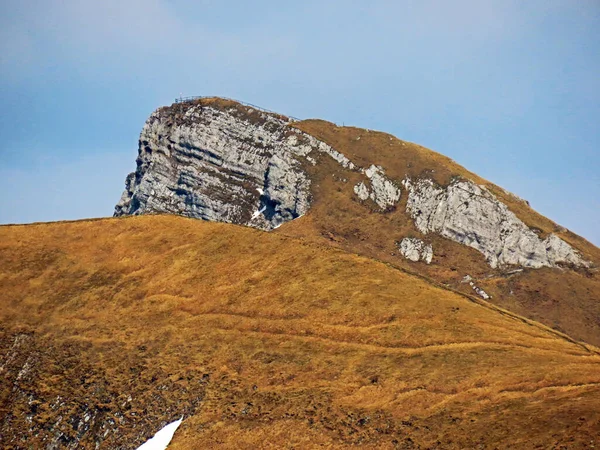 Alpin Topp Tomlishorn Den Schweiziska Bergskedjan Pilatus Och Emmental Alperna — Stockfoto