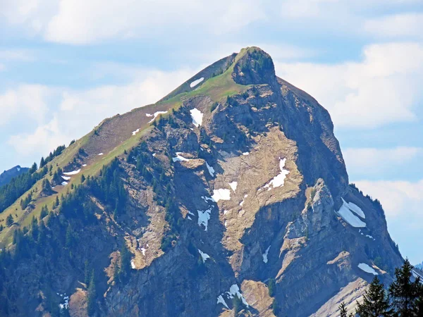 Szczyt Alpejski Schimberig Alpach Emmentalnych Alpnach Kanton Obwalden Szwajcaria Kanton — Zdjęcie stockowe