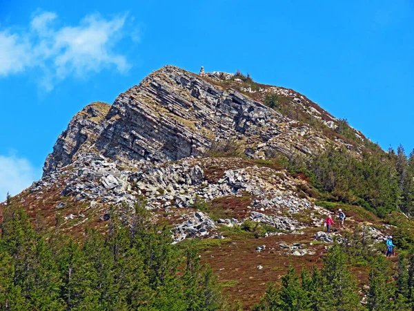 Alpine Peak Staefeliflue Stafeliflue Swiss Mountain Range Pilatus Emmental Alps — Stock Photo, Image
