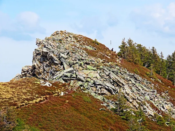Alpský Vrchol Staefeliflue Nebo Stafeliflue Švýcarském Pohoří Pilatus Emmentálních Alpách — Stock fotografie