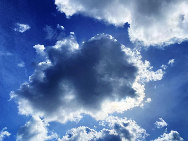 Lindas Nuvens Sobre Cordilheira Pilatus Nos Alpes Emmental Alpnach Cantão — Fotografia de Stock