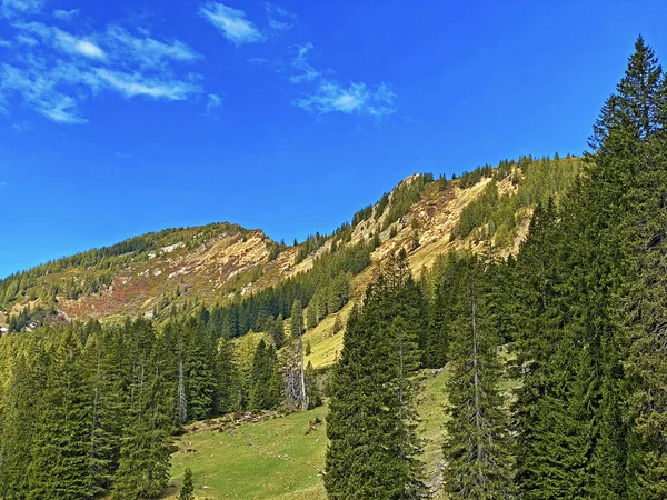 Staefeliflue Vagy Stafeliflue Hengst Alpesi Csúcsai Svájci Pilatus Hegyláncban Emmental — Stock Fotó