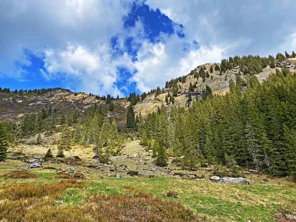 Alpentoppen Van Staefeliflue Stafeliflue Hengst Zwitserse Bergketen Pilatus Emmental Alpen — Stockfoto