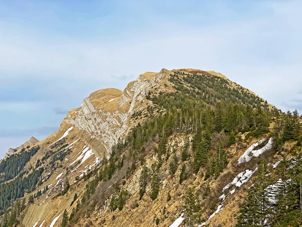 Pics Alpins Dans Chaîne Montagnes Suisse Pilatus Dans Les Alpes — Photo