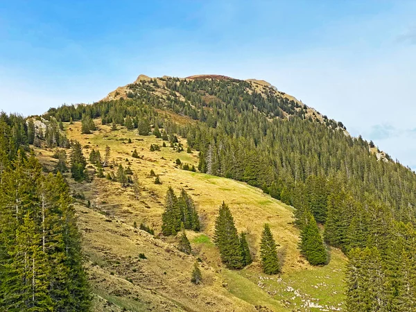 Berggipfel Des Schweizer Pilatus Und Der Emmentaler Alpen Alpnach Kanton — Stockfoto