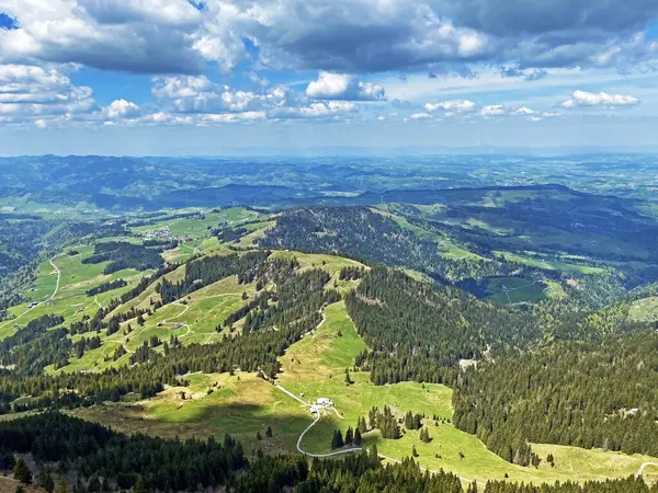 Krásný Výhled Alpského Vrcholu Blaue Tosse Švýcarském Pohoří Pilatus Emmentálních — Stock fotografie