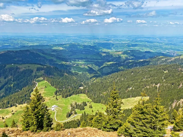 Krásný Výhled Alpského Vrcholu Risetestock Švýcarském Pohoří Pilatus Emmental Alps — Stock fotografie
