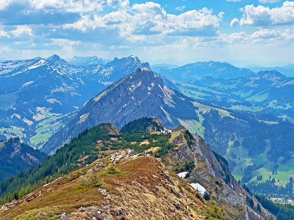 Альпійські Вершини Schimberig Risetestock Blaue Tosse Emmental Alps West Pilatus — стокове фото