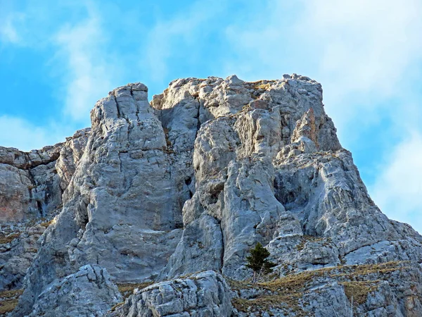 Skały Kamienie Szwajcarskim Paśmie Górskim Pilatus Alpach Emmentalnych Alpnach Kanton — Zdjęcie stockowe