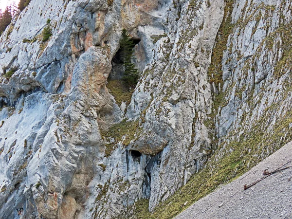 Rotsen Stenen Zwitserse Bergketen Pilatus Emmentale Alpen Alpnach Kanton Obwalden — Stockfoto
