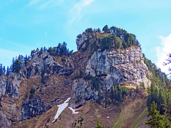 Альпійська Вершина Мушфлю Швейцарському Гірському Хребті Пілатус Емментарних Альпах Альпнах — стокове фото