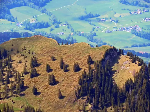 Альпійський Пагорб Raegeflueeli Ragenflueli Regenflueli Eigental Valley Eigenthal Canton Lucerne — стокове фото