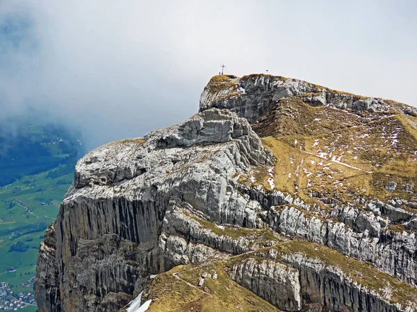 Alpine Peak Matthorn Swiss Mountain Range Pilatus Emmental Alps Alpnach — Stock Photo, Image