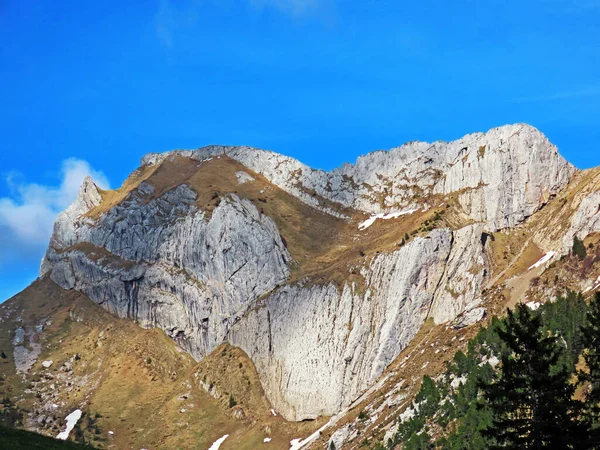 Pic Alpin Matthorn Dans Chaîne Montagnes Suisse Pilatus Dans Les — Photo