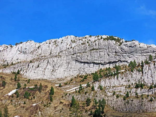 Pico Alpino Ruessiflue Cordillera Suiza Pilatus Los Alpes Emmentales Alpnach —  Fotos de Stock