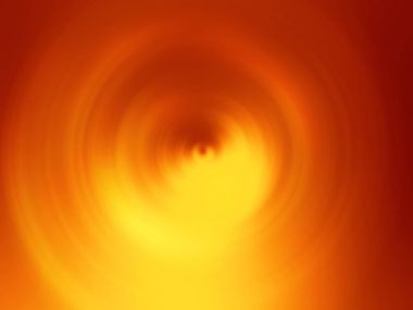 Turuncu kırmızı arka plan ile spin ve sarı parlaklık - soyut enerji kavramı