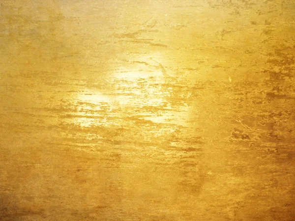Fond doré avec texture polie brossée — Photo