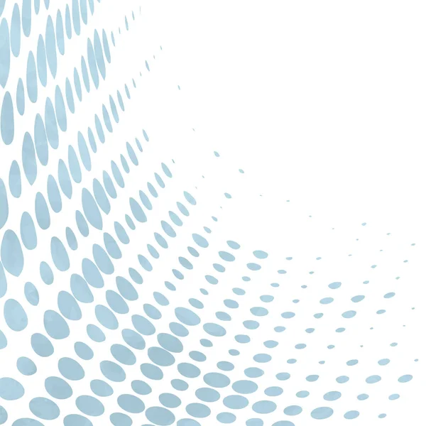 Perspective motif de points bleus doux sur fond blanc - abstrait conception d'entreprise simple — Image vectorielle