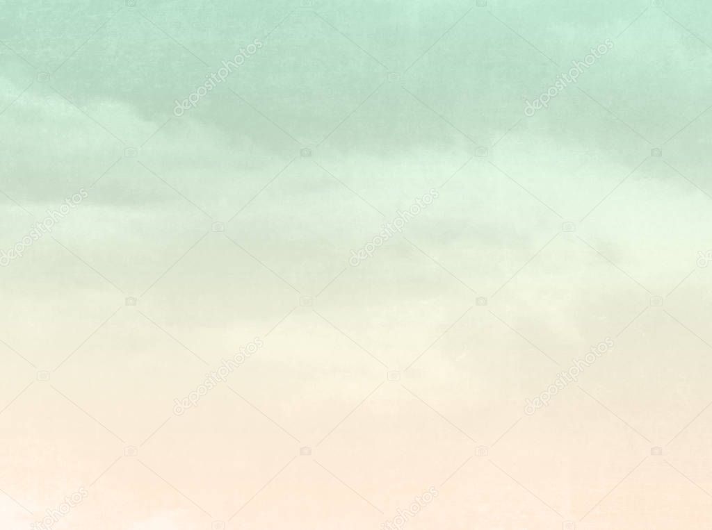 Retro sky background in faded pale watercolor texture — Stock Photo