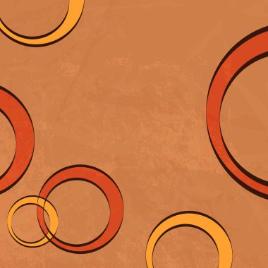 70'lerin daireler ile retro arka plan