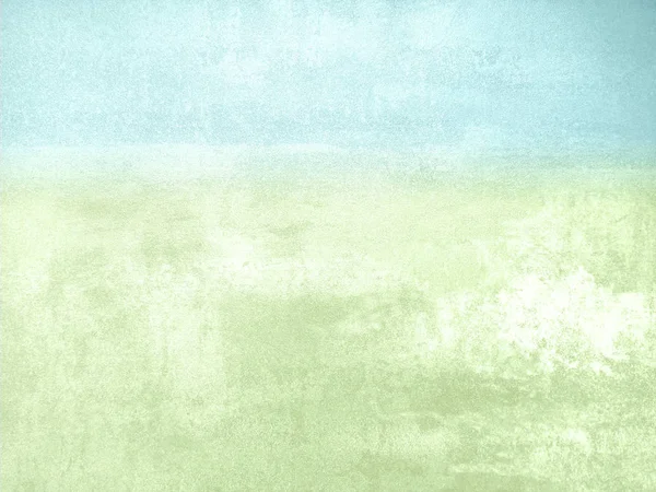 Blue green watercolor background - abstract natural pastel spring landscape — Stock Photo, Image