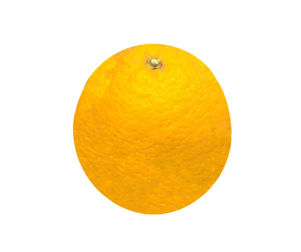 Amarillo Círculo Naranja Aislado Sobre Fondo Blanco Fruta Natural Tóxica —  Fotos de Stock