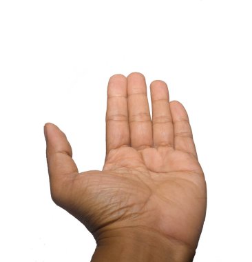 Beyaz arka planda izole edilmiş asain adam yakın çekim 