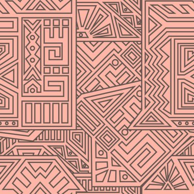 Aztek vektör Seamless Modeli